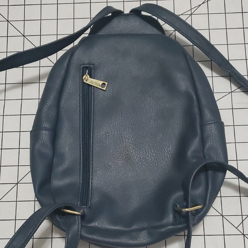 Stylish Blue Mini Backpack - Picture 2 of 11